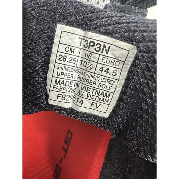 Asics GT-2000 2 T3P3N Men's 10.5 Running Shoes Gray Silver Red Athletic Sneakers - Picture 7 of 11